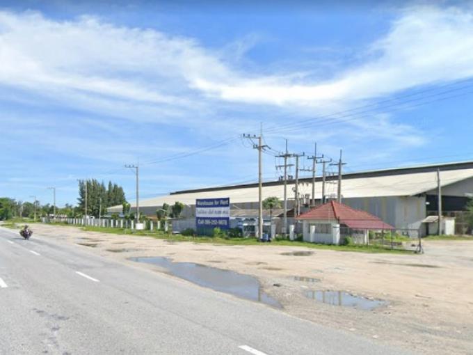 F 2233 ให้เช่าโรงงานโกดังคลังสินค้าพื้นที่สีม่วงอ่อน ขนาด 3500 ตารางเมตร ตั้งอยู่บนถนนบายพาส เลี่ยงเมืองชลบุรี ภาพที่ 1