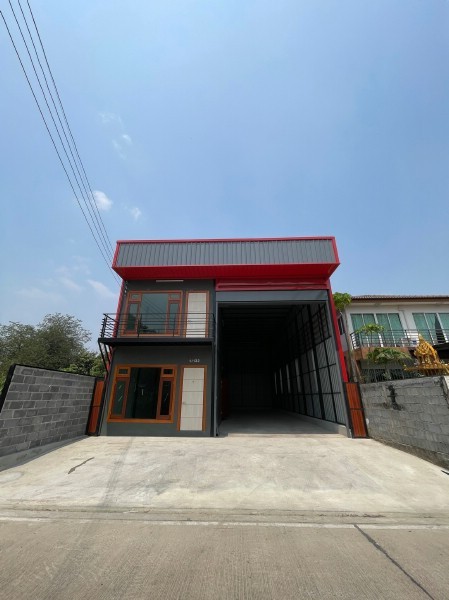 F 4222 ขายหรือให้เช่าโรงงานโกดังพร้อมออฟฟิศ2ชั้นสร้างใหม่บริเวณถนนลำลูกกา-รังสิต คลอง 4 ลำลูกกา ปทุมธานี  