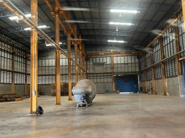 F 3062 ให้เช่าโกดังโรงงานย่านสมุทรสงคราม ขนาด 1260 ตรม ติดถนนใหญ่ ถนนพระราม 2 กม77 ตำบลแพรกหนามแดง อำเภออัมพวา สมุทรสงคราม