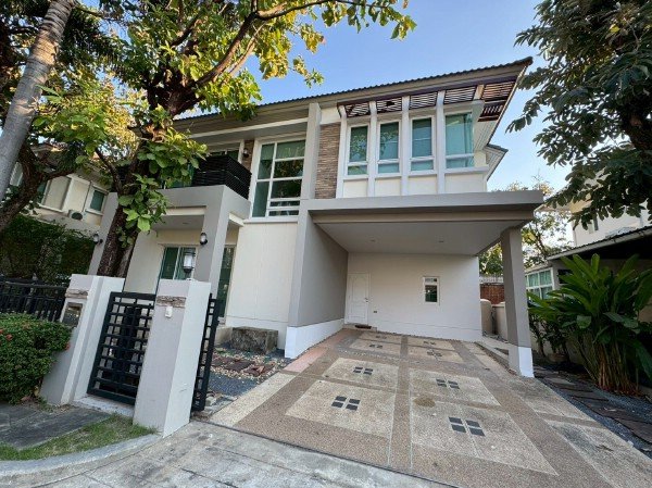 H 3313 ให้เช่าบ้านย่านนวมินทร โครงการหมู่บ้านบางกอกบูเลอวารด รัชดารามอินทรา 2 พิกัดซอยนวมินทร 74 แยก 39 ถนนนวมินทร เขตคันนายาว กรุงเทพฯ